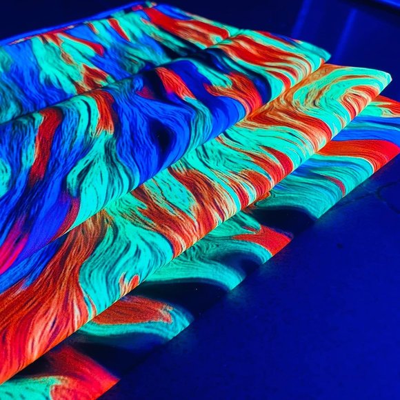 Black Light Neon Starry Night Vincent Van Gogh Big Wall Tapestry Blacklight New - Picture 5 of 8